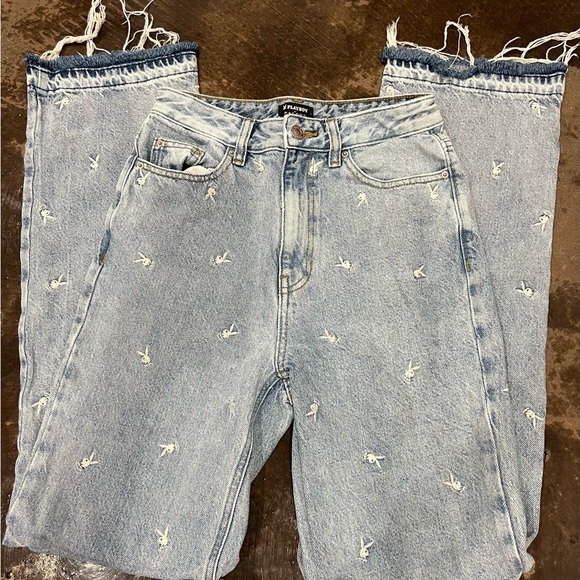 PLAYBOY Women's Boyfriend Jeans - Blue - Picture 2 of 3